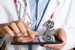 Doctor Using A Hospital Mobile App