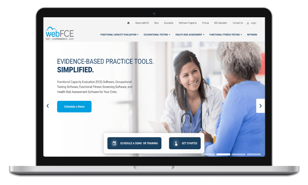 Healthcare website design - webFCE