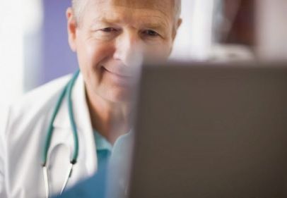 doctor using patient portal